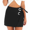 Skirt - Skinny Lace-Up Bandage Short Skirt - Asymmetrical Pencil Skirts